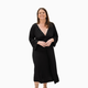 Lila Maternity Amelia Labor & Postpartum Gown - Black, XS/S