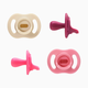 Tommee Tippee Ultra Light Silicone Pacifier - Magenta/Light Plum/Cream/Dusty Rose, 6-18 Months, 4