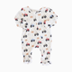 Caden Lane Bamboo Waffle Zipper Footie - Little Farmer, 0-3 M