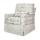 Namesake Morris & Co. x Namesake Crawford Pillowback Comfort Swivel Glider - Strawberry Thief In Fig & Thyme Performance Eco-Weave