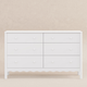 babyletto Swell 6-Drawer Wide Assembled Dresser - White