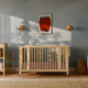 babyletto Rolli 9-in-1 Convertible All-Stages Crib with Bassinet & Toddler Bed Conversion Kits - Blonde