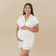 Kyte Baby Women's Short Sleeve Pajama Set - Teddy Bear, XS