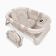 Jool Baby Fold ‘n Store Baby Bathtub With Built-in Thermometer - Oat