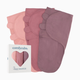 Comfy Cubs Easy Swaddle Blanket (3 Pack) - Blush, Mauve, Mulberry, Large