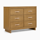 Delta Children babyGap Skye 6 Drawer Dresser with Interlocking Drawers - Acorn