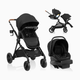 Evenflo Pivot Xpand NXT Travel System featuring LiteMax NXT Infant Car Seat - Coal Black