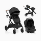 Evenflo Pivot Xpand NXT Travel System featuring LiteMax NXT Infant Car Seat - Coal Black