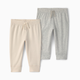 Carter's Cotton Pants (2 Pack) - Ivory/Grey, 3M