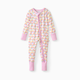 Little Sleepies Zippy Footie - Pastel Rainbows, Newborn