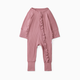 Little Sleepies Ruffle Zippy Footie - Rosewood, Newborn
