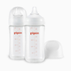 Pigeon Glass Anti-Colic Nursing Bottle Wide Neck - 8 Oz, 2