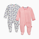 Magnetic Me Cloudstretch Magnetic Footie (2-Pack) - Butterfly Multi, Newborn