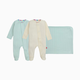 Magnetic Me Pointelle Organic Magnetic 3 Piece Gift Set - Moonlight Pointelle, 0-3 M