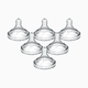 Dr. Brown's Wide-Neck Nipple (6 Pack) - Clear, Preemie