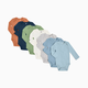 Small Story Organic Cotton Solid Long Sleeve Bodysuit (7 Pack) - Ocean Mix, 0-3 M