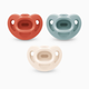 NUK First Choice Comfy Pacifier 0-6 months (3 pack) - Multicolor