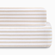 Bellini Organic Jersey Cotton Crib Sheet and Changing Pad Cover Set - Tan Stripe