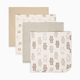 Small Story Receiving Blanket 4 Pack Set - Bear Friends