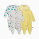 Magnetic Me Cloudstretch Magnetic 4-Pack Footie - Green Multi, 0-3 M