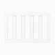 Storkcraft Universal Toddler Guardrail (Slats) - White