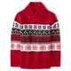 Boys Matching Family Christmas Fairisle Shawl Sweater