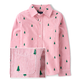 Boys Dad And Me Striped Christmas Tree Poplin Button Up Shirt