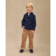 Kids Corduroy Pull On Relaxed Cargo Pants - Royal Christmas