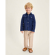 Boys Linen-Blend Roll Cuff Chino Pants - Linen Edit