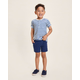 Boys Linen-Blend Chino Shorts - Linen Edit