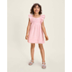 Girls Flutter Linen-Blend Bow Back Dress - Linen Edit