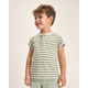 Boys Striped Linen-Blend Henley Top - Linen Edit