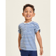 Boys Striped Linen-Blend Henley Top - Linen Edit