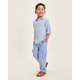 Boys Linen Blend Cargo Pants - Linen Edit