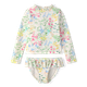 Girls Floral Rashguard Tankini Swimsuit - Swim Shop