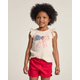Girls Applique Embroidered Americana Top - Nantucket Charm