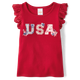 Girls Applique Embroidered Americana Top - Nantucket Charm