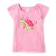 Girls Embroidered Flutter Top - Amalfi Coast