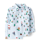 Baby And Toddler Boys Christmas Poplin Button Up Shirt