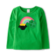 Girls Embroidered Shamrock Top - Little Leprechaun