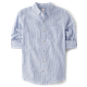 Mens Dad And Me Striped Linen-Blend Button Up Shirt
