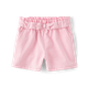 Girls Tie Front Shorts - Linen