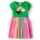 Girls Embroidered Rainbow Tutu Dress - Little Leprechaun