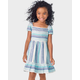 Girls Striped Tiered Dress - Bon Voyage
