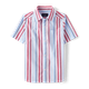 Boys Striped Poplin Button Up Shirt