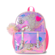 Girls Holographic Shakey Happy Face Backpack