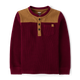 Boys Colorblock Thermal Henley Top - Little Essentials