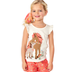 Girls Embroidered Horse Flutter Top - Country Trail