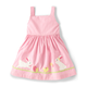 Girls Gingham Embroidered Bunny Dress - Spring Celebrations