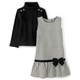 Girls Turtleneck And Houndstooth Jumper 2-Piece Set - London Calling